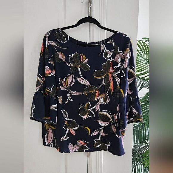 💝Halogen floral blouse - Picture 1 of 4
